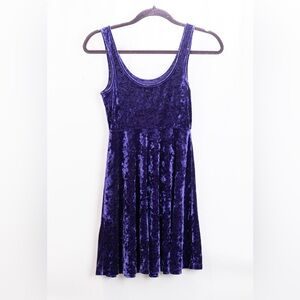 Elegant Purple Velvet Dress